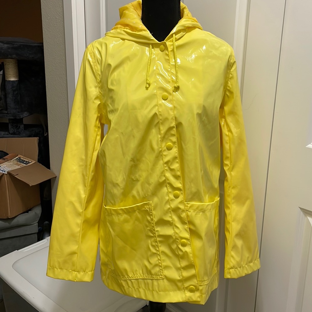 Bright Yellow Rain Jacket